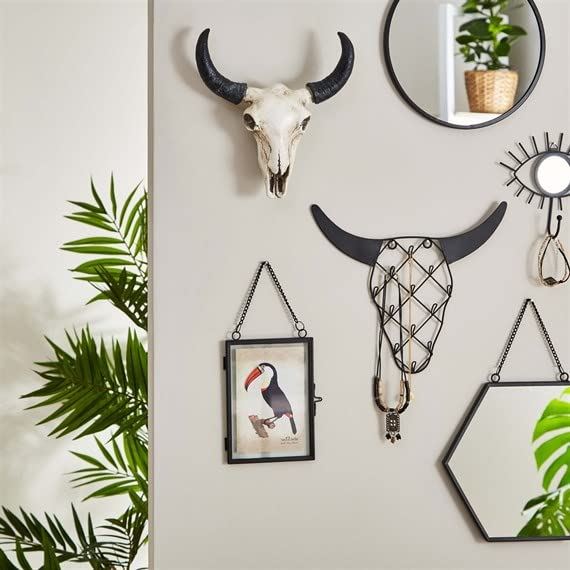 Sass & Belle Jet Black Round Mirror