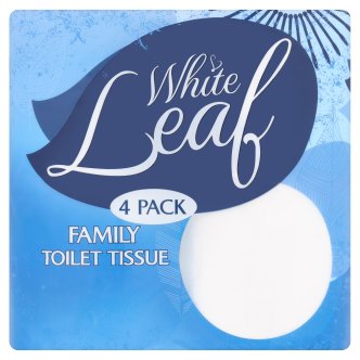 Papel higiénico White Leaf – 10 paquetes de 4 rollos (40 rollos en total)