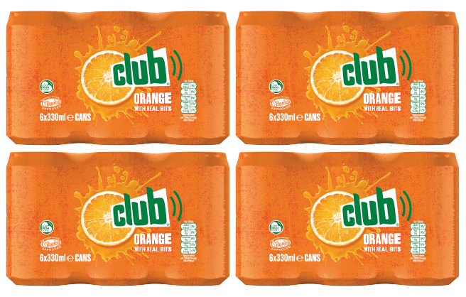 4 x Club Orange Dosen 6X330ml