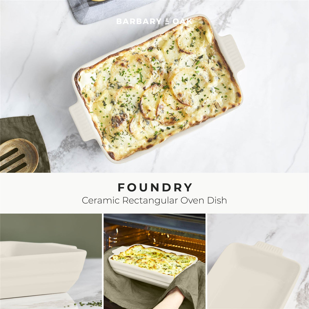 Barbary & Oak Ceramic Rectangular Oven Dish