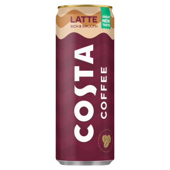 12 X Costa Coffee Latte Can 250ML