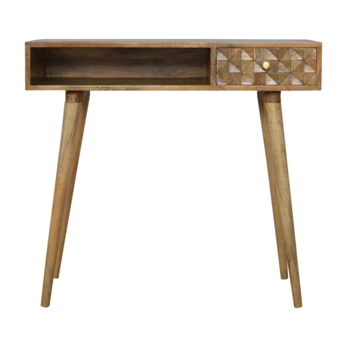 Artisan Diamond Carved Writing Desk