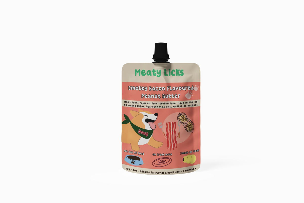 Meaty Licks Smokey Bacon peanut butter 113g