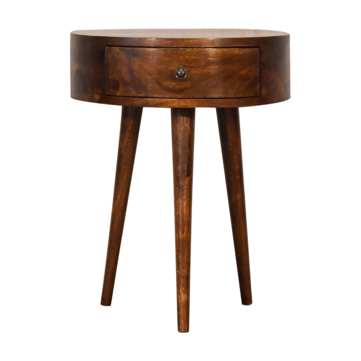 Artisan Chestnut Semi Circle Bedside Table