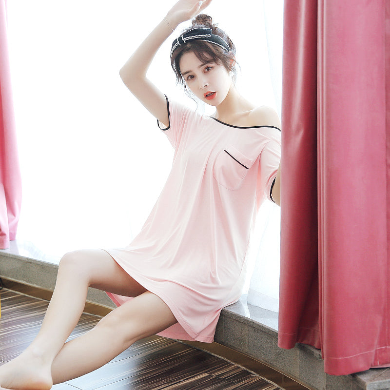 Ladies summer backless nightdress