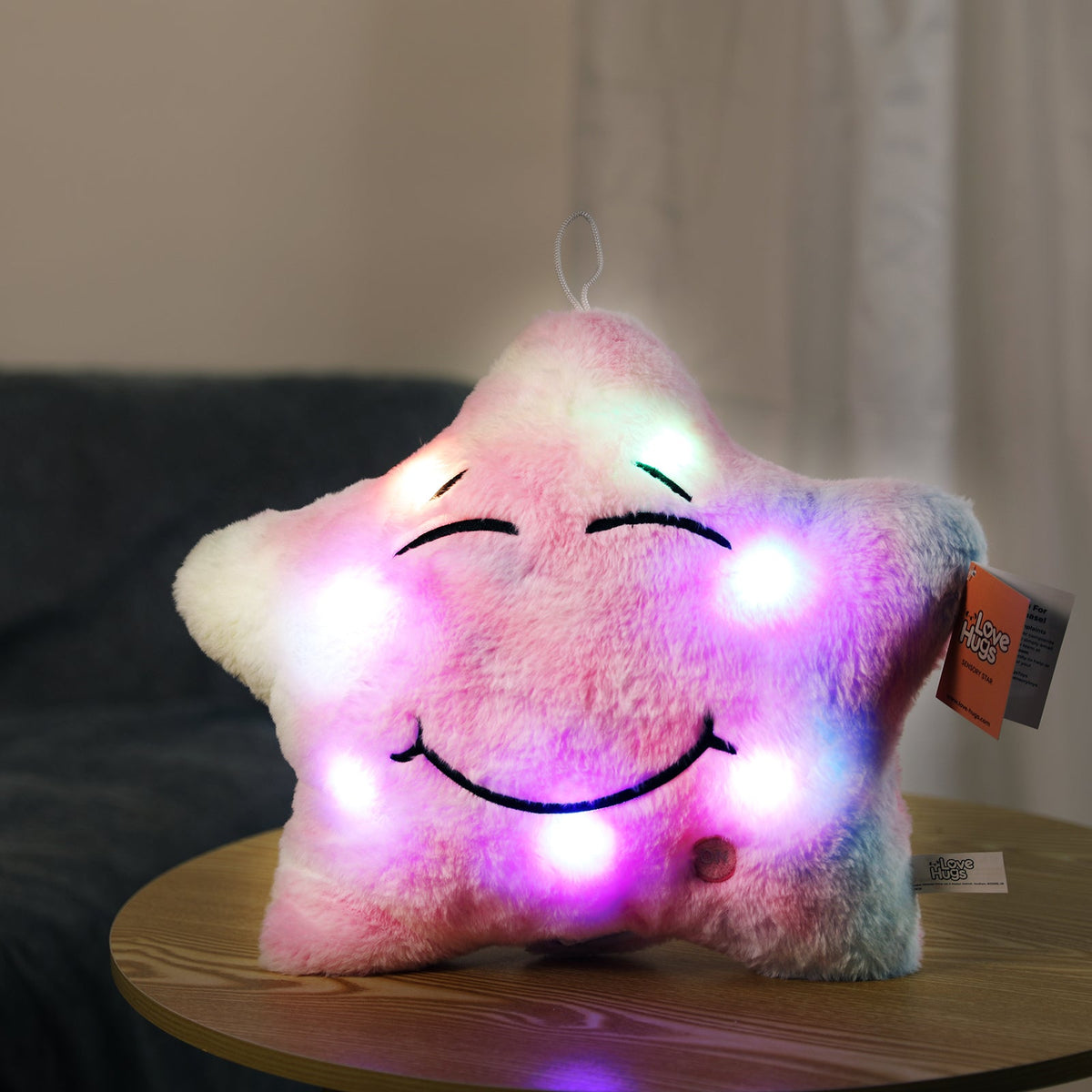 Sensory Star Musical Light-Up Toy | Colour Changing Lullaby Plush