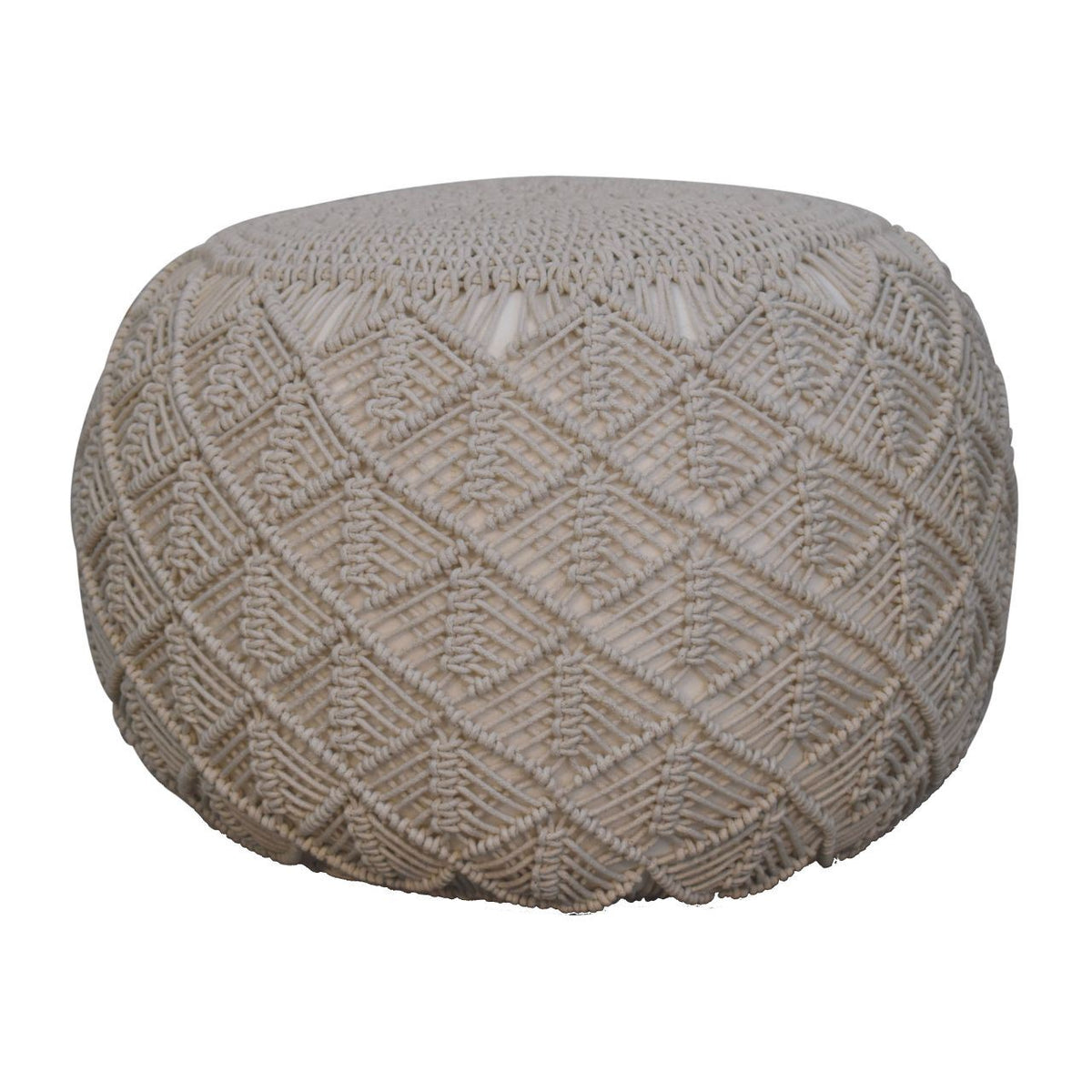 Artisan Ansley Cream Pouffe