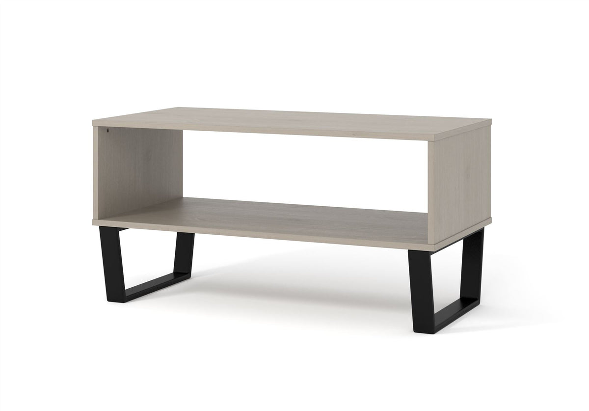 Texas Grey Waxed Pine Open Coffee Table