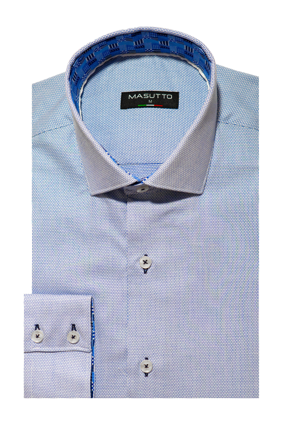 MASUTTO CAPRI/02 LONG SLEEVE BUTTON DOWN SHIRT