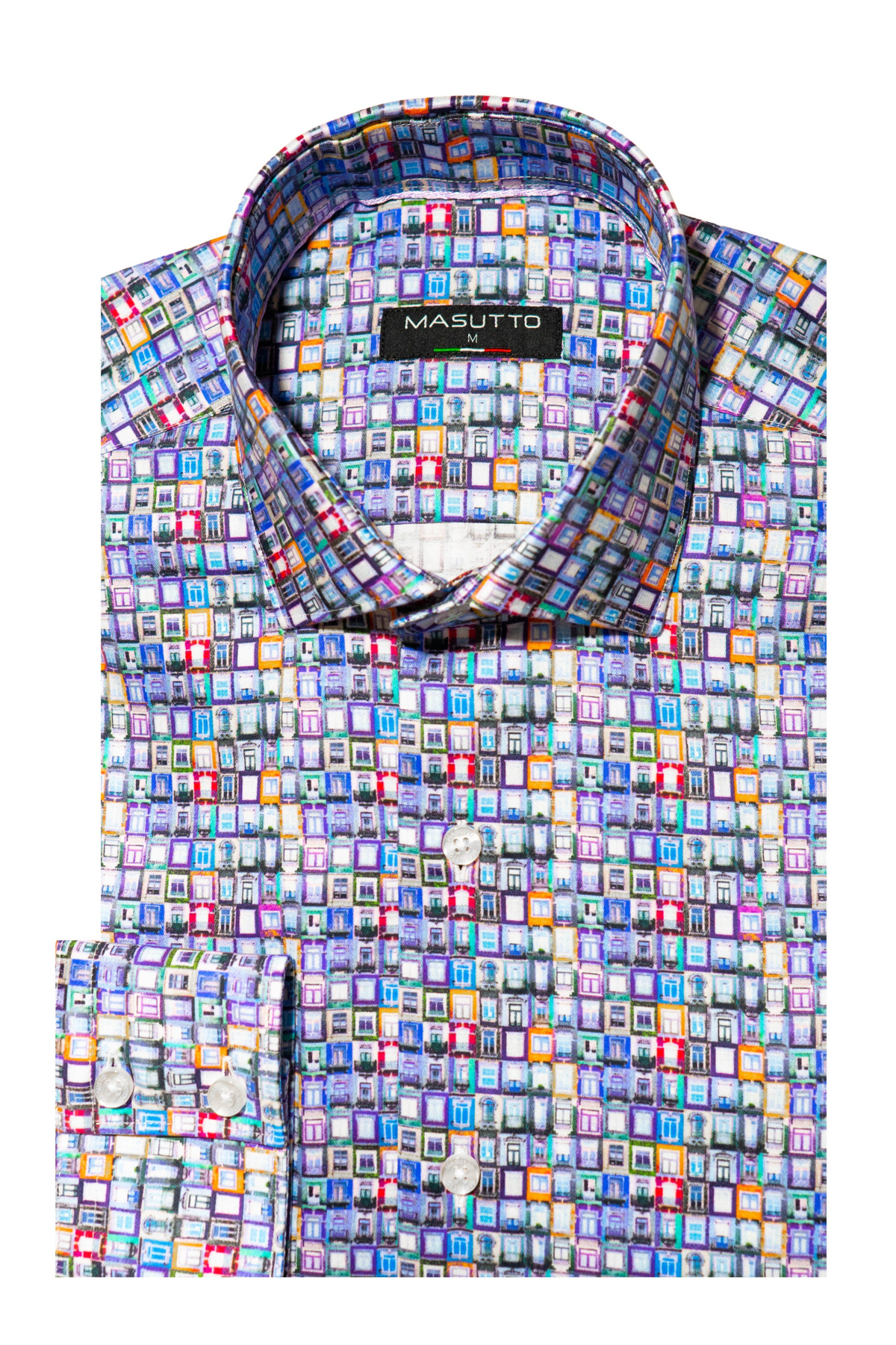 MASUTTO TURIN/92 LONG SLEEVE BUTTON DOWN SHIRT