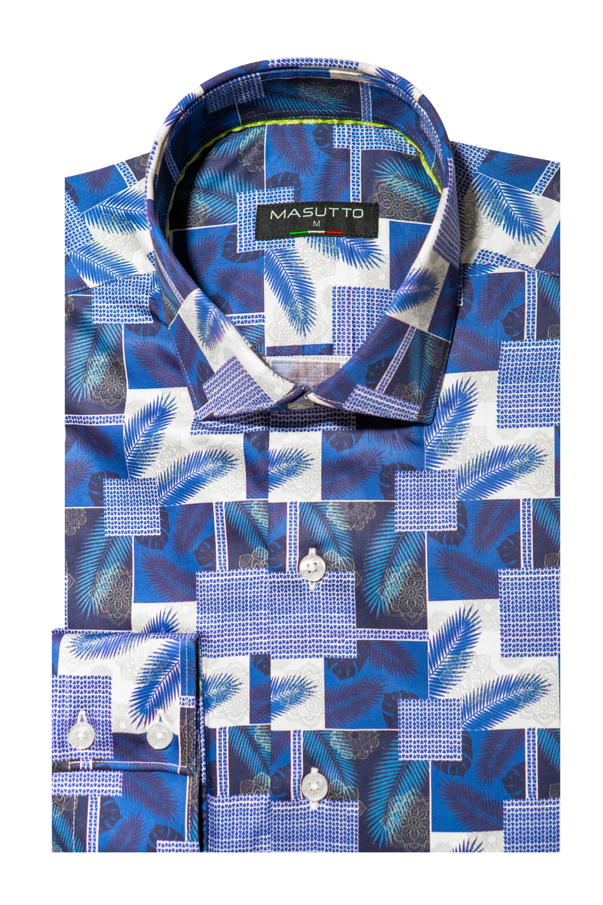 MASUTTO SEVILLE/92 LONG SLEEVE BUTTON DOWN SHIRT