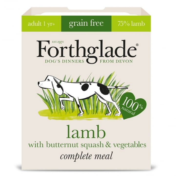 Forthglade Adult Grain Free Complete Lamb Butternut Squash and Vegetables 395g - Case of 18
