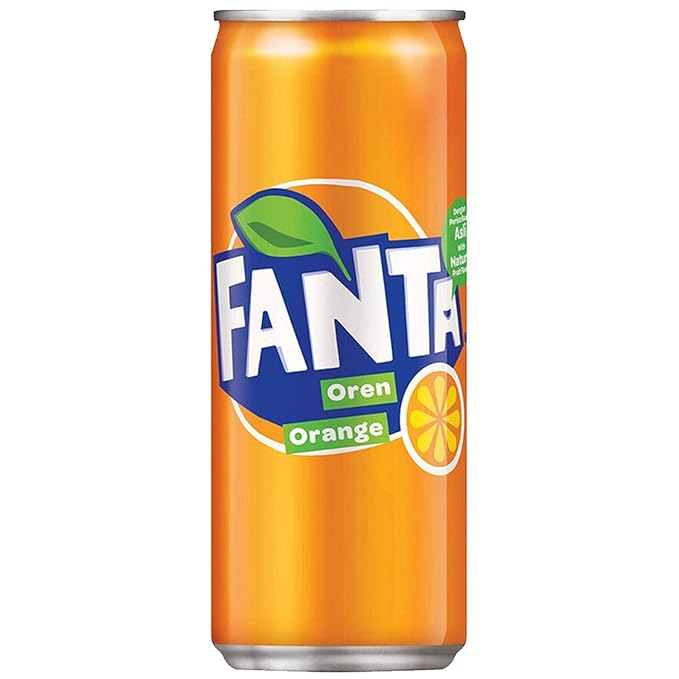 4 x latas de Fanta Naranja Paquete de 6 x 330ml
