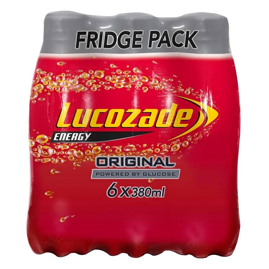 4 x Lucozade Energy Original Paquete de 6 - 6X380ML