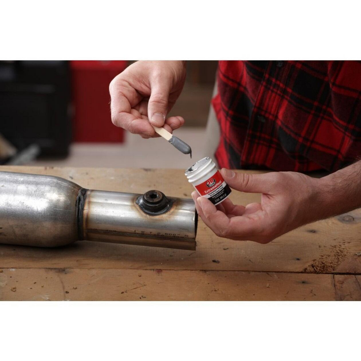 J-B Weld ExtremeHeat Metallic Paste - High Temperature Repair for Exhausts & More