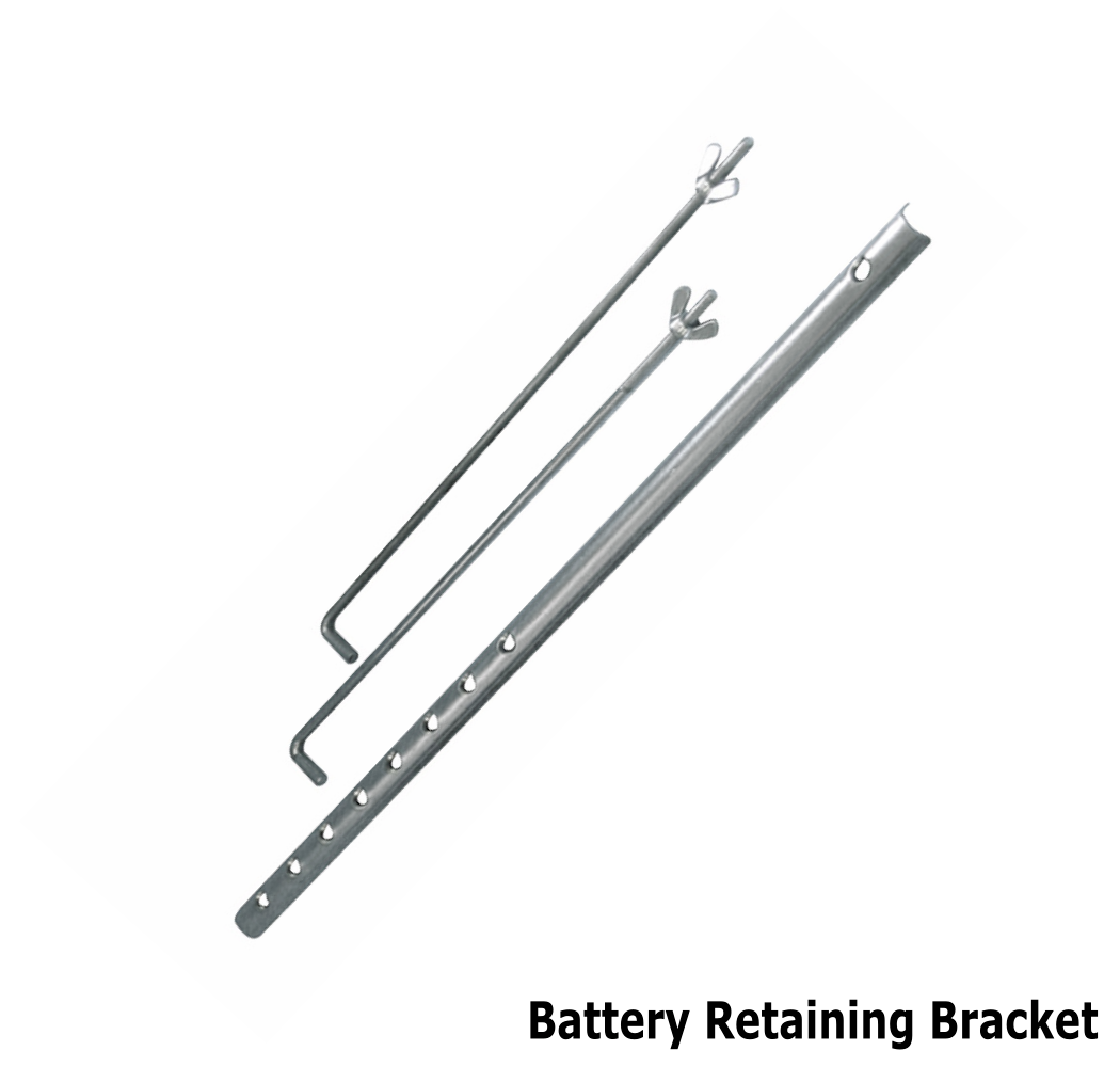 Universal Car Battery Holder Retaining Bracket with J Bolts & Clamp Cage