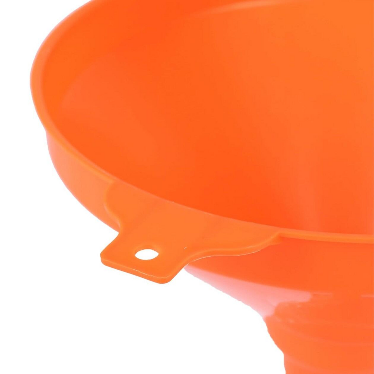 Extra Large Fixed Spout Plastic Funnel - High-Visibility 200mm for Fuel & Liquids