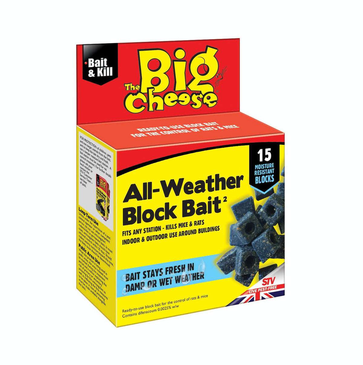 The Big Cheese All Weather Block Bait 15 Pack
