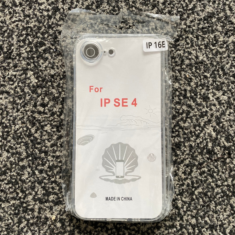 Soft TPU Clear Case with Dust Plug - For iPhone 16e