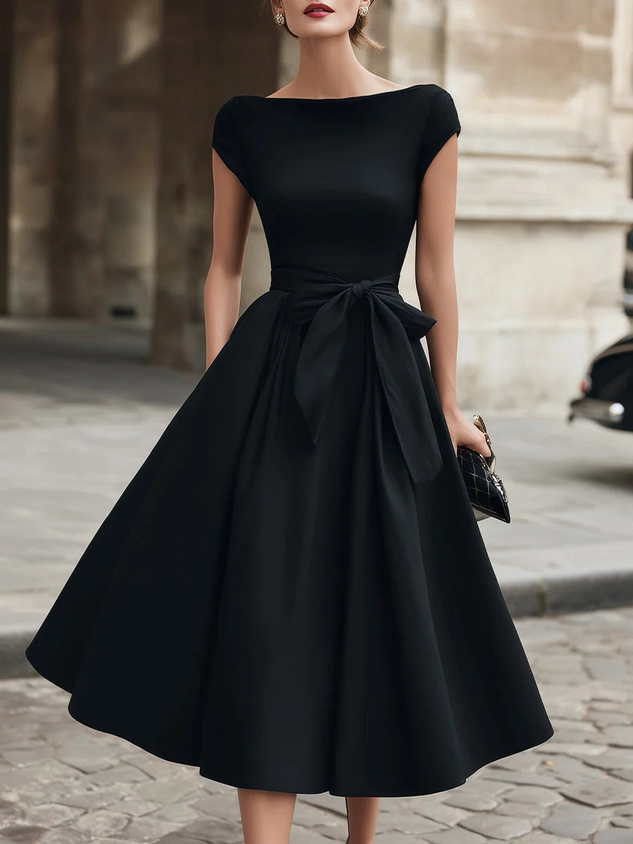 Sleeveless Lace-up Waist-tight Party High-end Dress