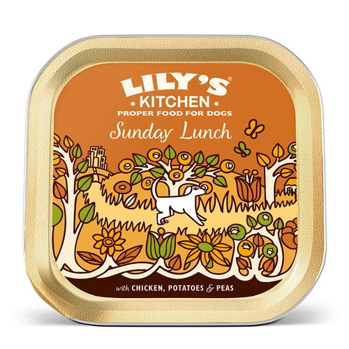 Lily's Kitchen Wet Dog Tray Sunday Lunch 150g - Case of 10