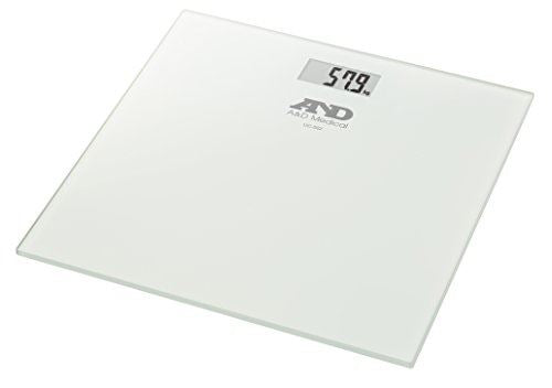 A&D Medical UC502 Glass Topped Digital Bathroom Scale