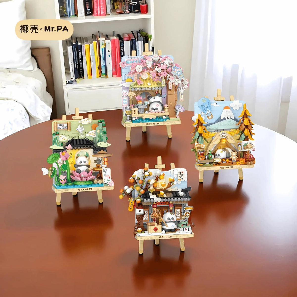 LOZ Lotus Garden Panda Pintura Caballete 7204