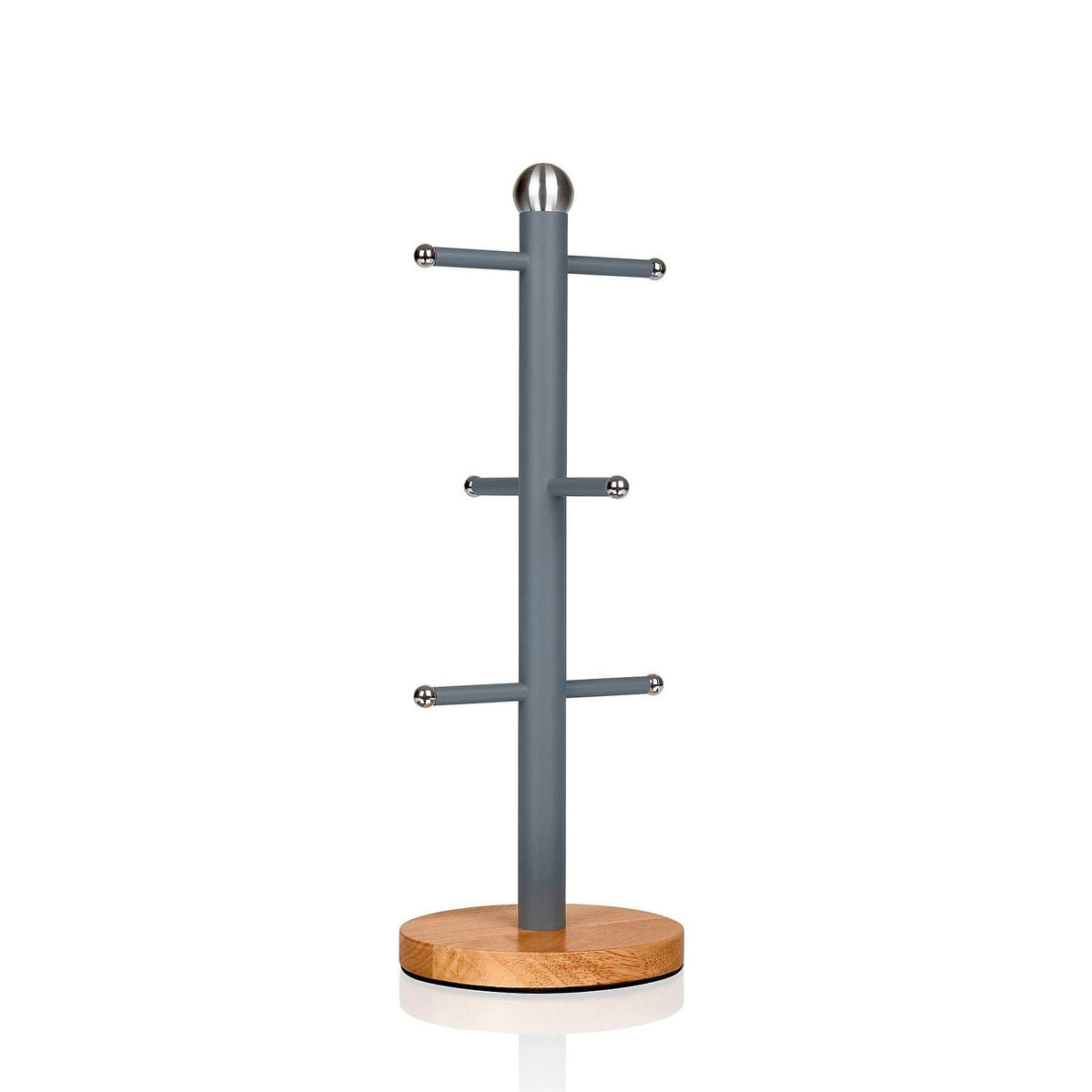 Swan Grey Wood Base Nordic Mug Tree