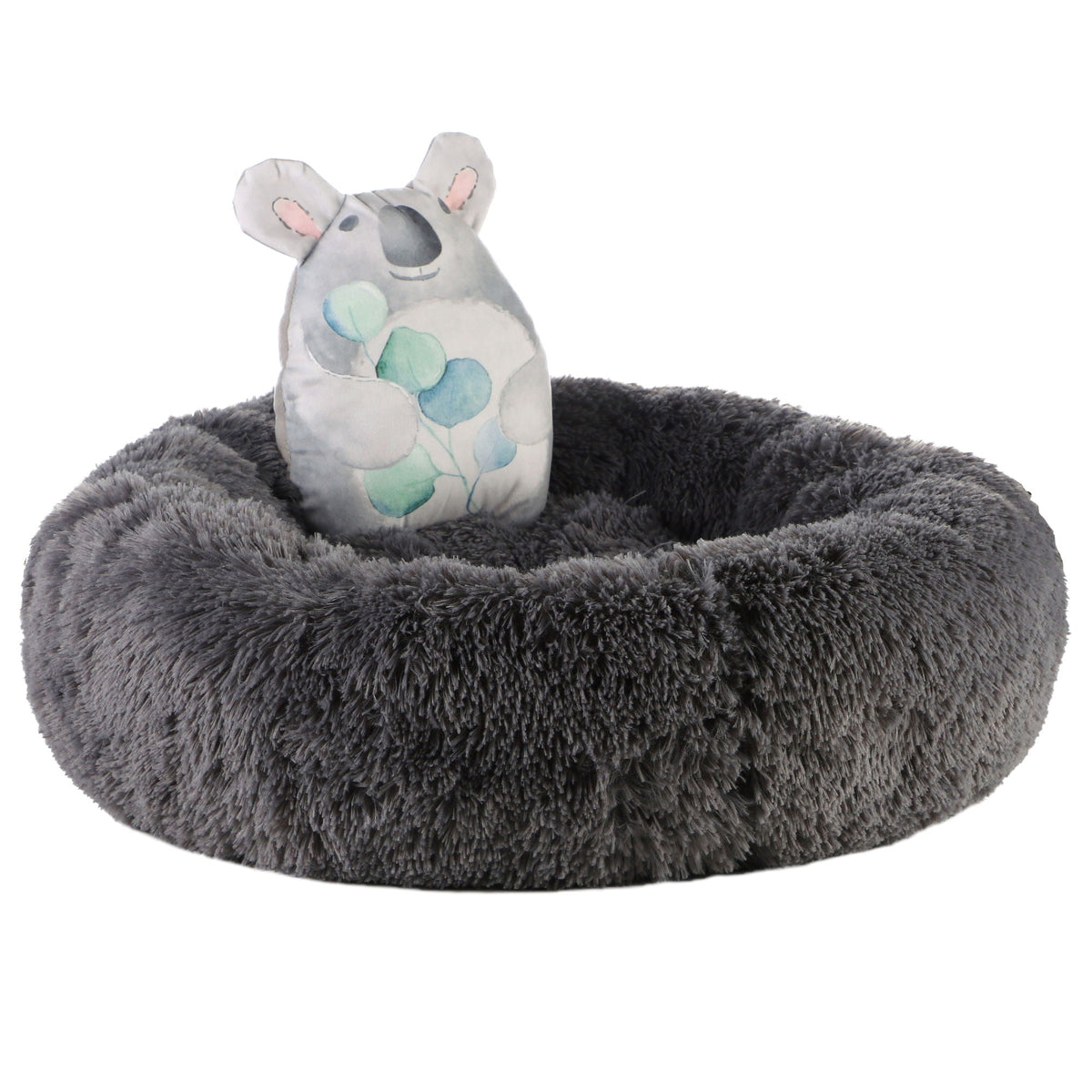 Dream Paws Anxiety Reducing Plush Bed With Plush Toy