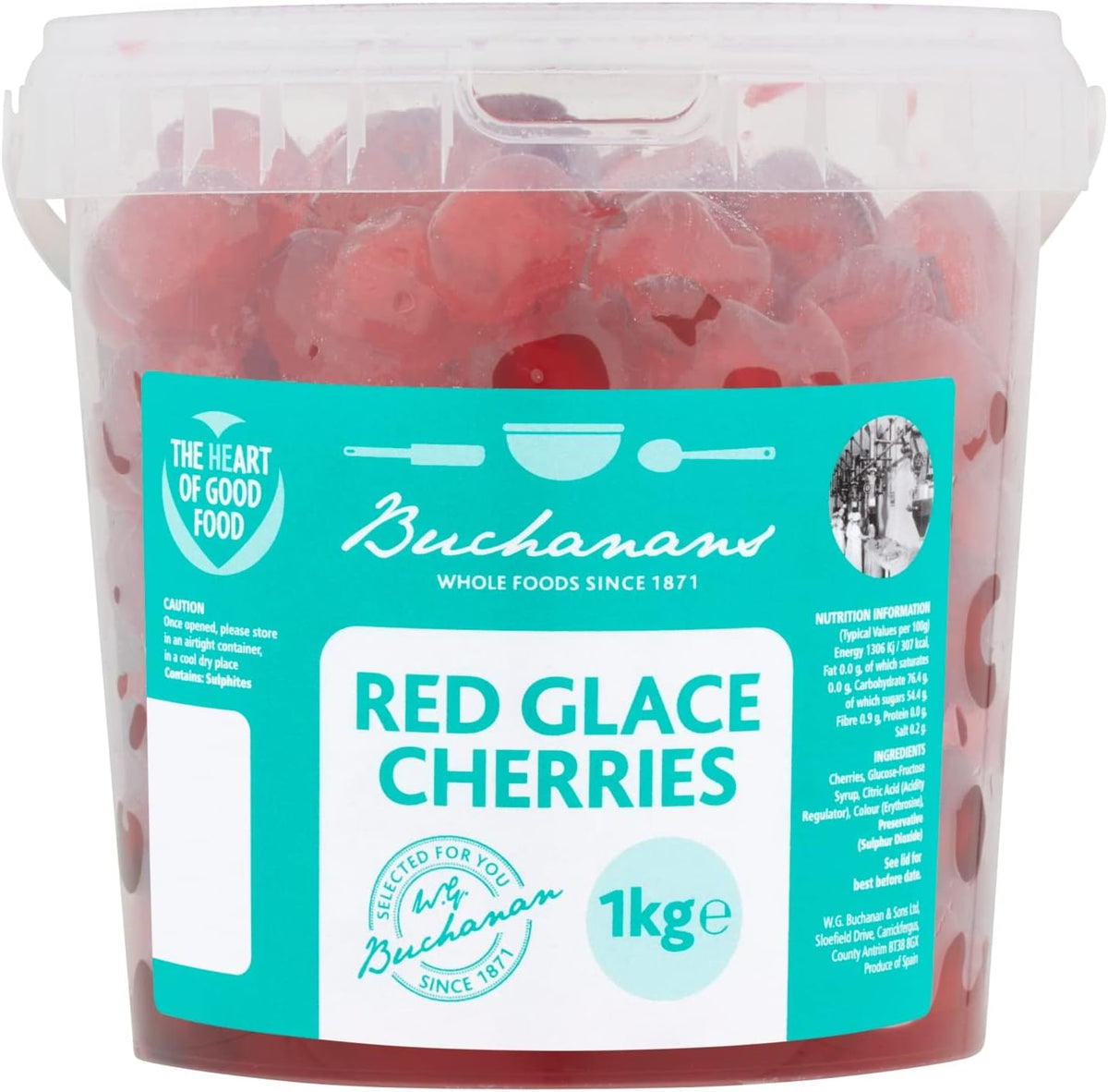 6 x Buchanans Rote Glacekirschen 1kg