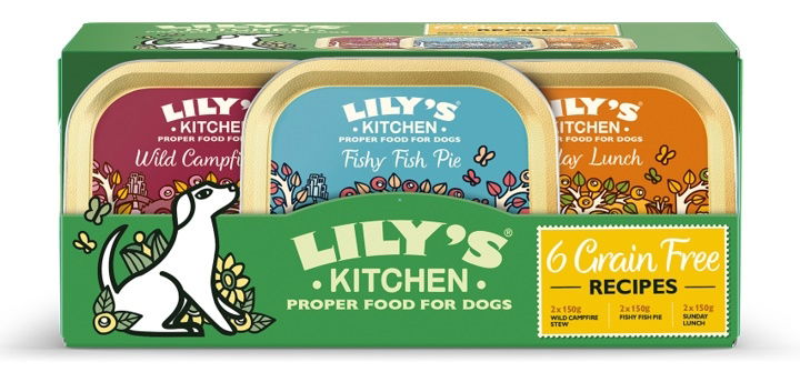 Lily''s Kitchen Dog Wet Trays Grain Free Dinners Multi 6 x 150g - Case of 4