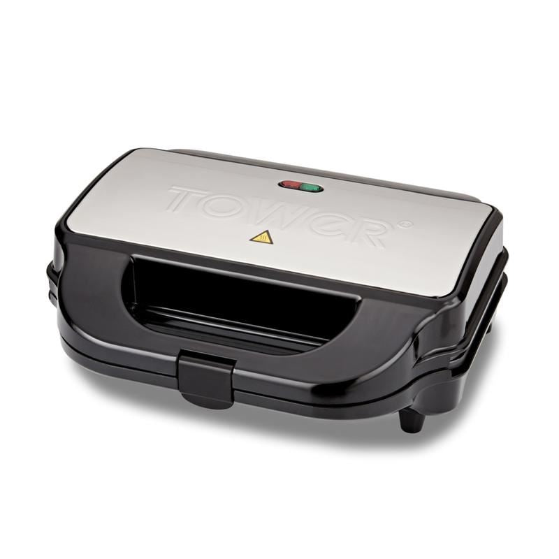 Tower 900W Silver 3 in 1 Deep Filled Sandwich Maker