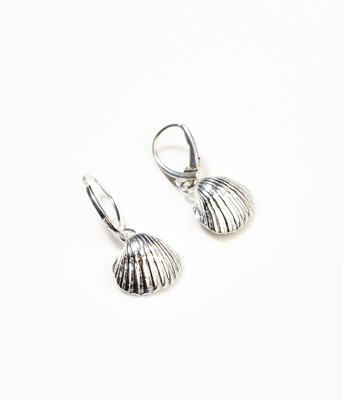 Amber Sea Shell Drop Earrings
