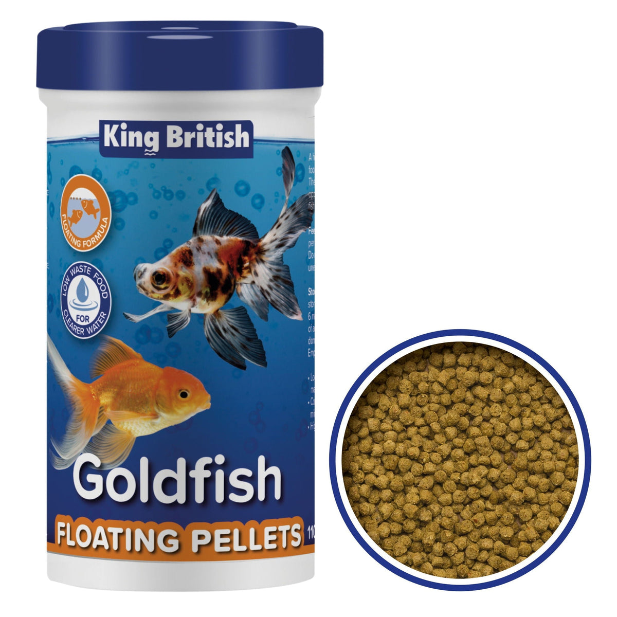 King British Goldfish Floating Pellets 110g - Case of 6