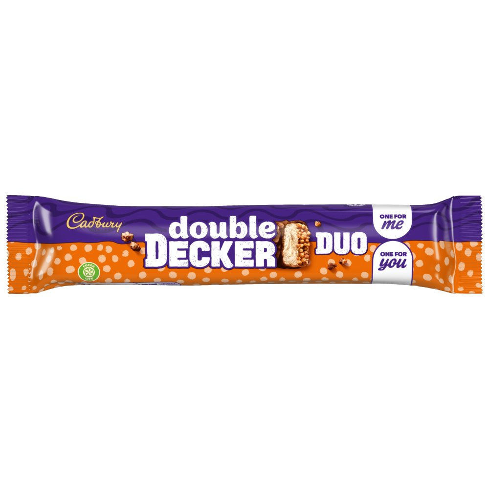 32 barritas de chocolate Cadbury Double Decker Duo 74,6 g