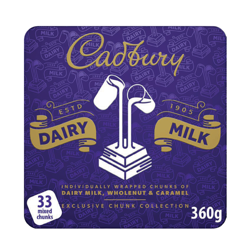 6 x Cadbury Mixed Chunks Tin - 360GM