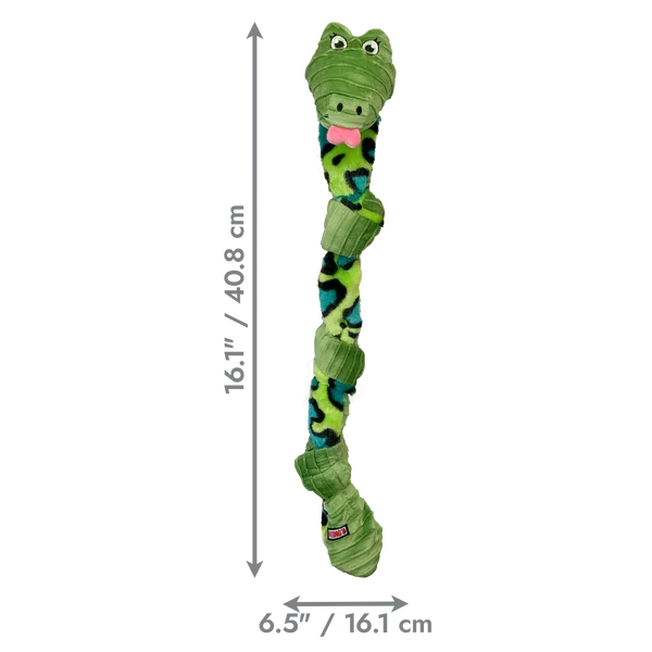 KONG Knots Snake Assorted Dog Toy - Medium/Large - Case of 24