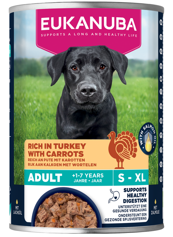 Eukanuba Dog Can Life Care Adult All Breeds Turkey and Carrot 400g - Case of 6