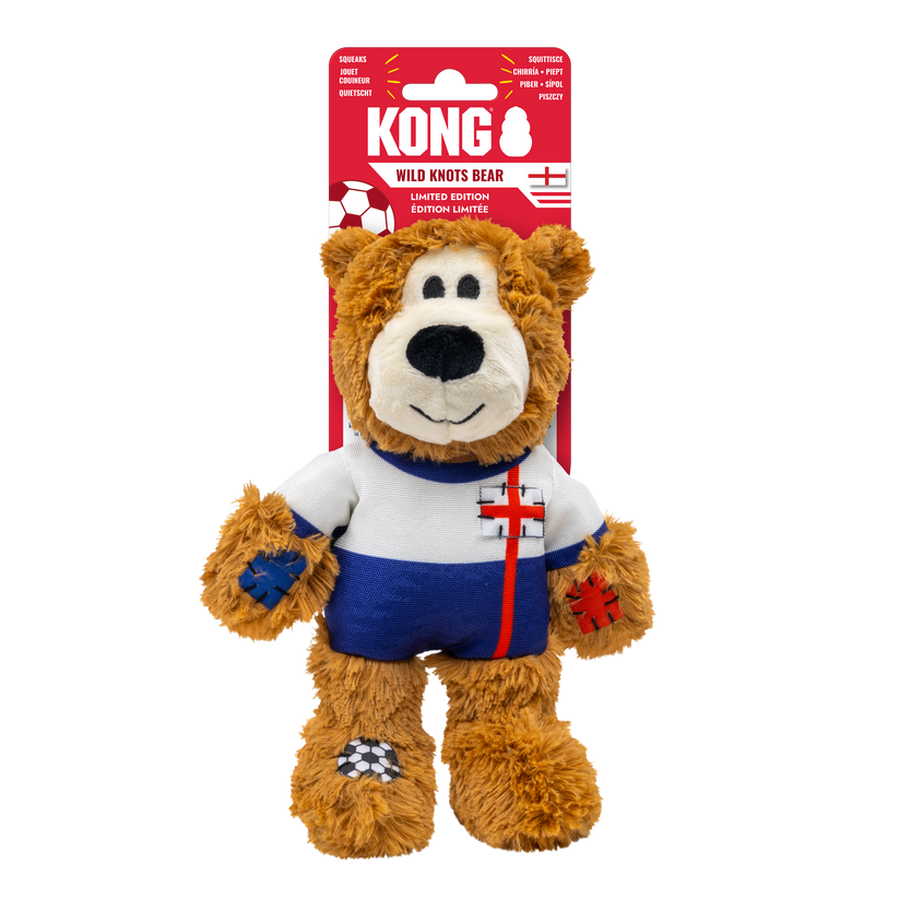 KONG Wild Knots Sport England Bear - Case of 24
