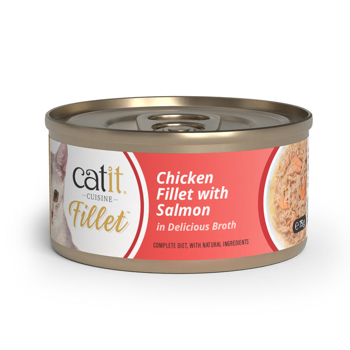Catit Chicken Fillet with Salmon 75g - Case of 12