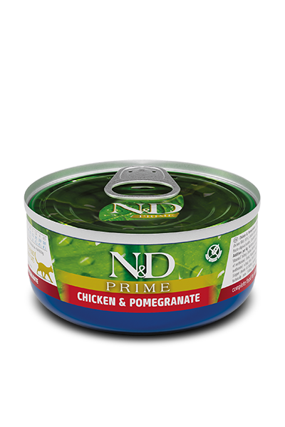 N and D Cat Prime Chicken/Pomegranate 70g - Case of 24