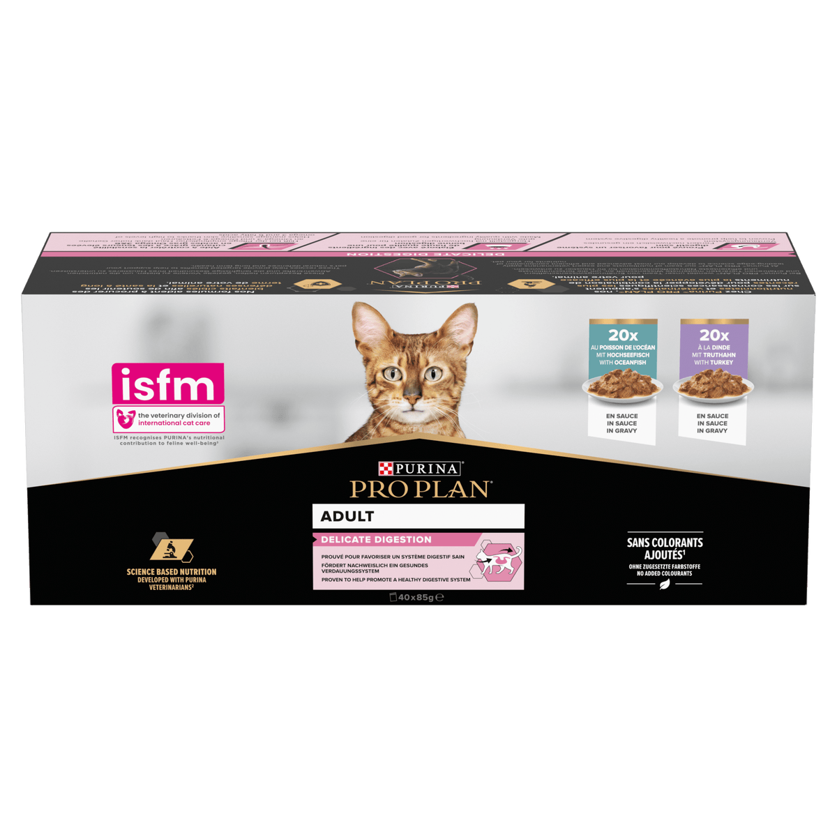 PRO PLAN® Adult 1+ Delicate Digestion Mixed Variety Ocean Fish 40x85g