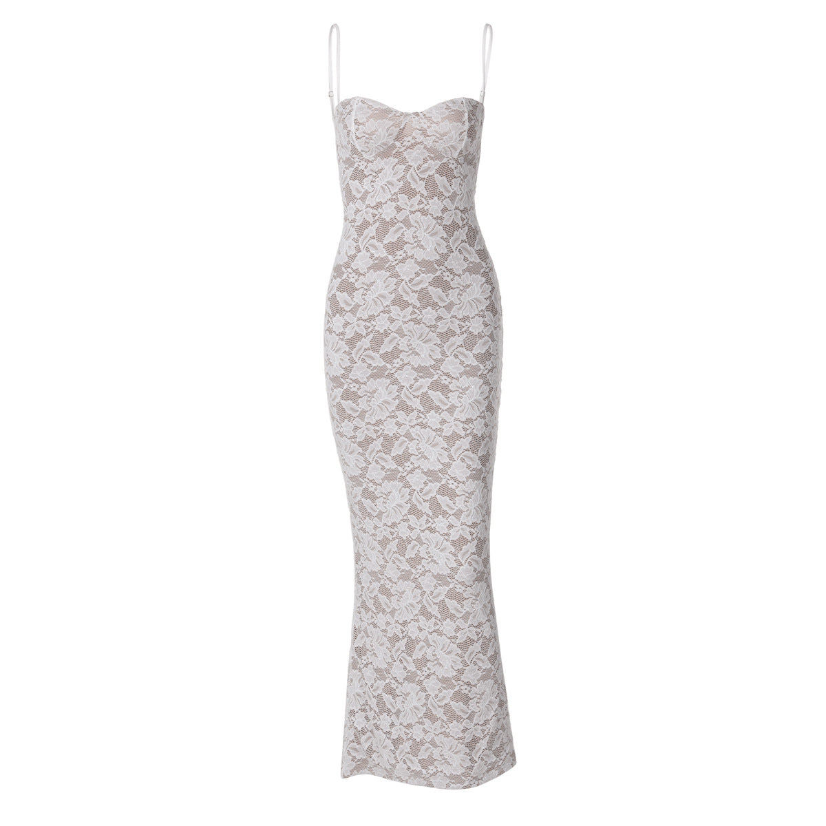 Backless Long Slim Strap Dress Women