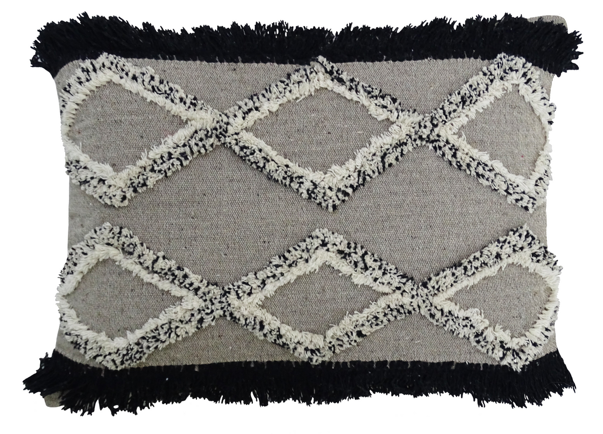 Tufted Decorative Pillow for Living Room 16"x 22"