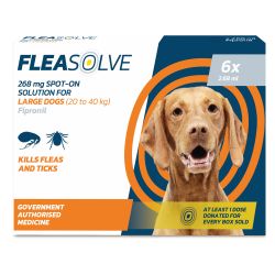 Fleasolve Spot on Dog Large 6 Treatment - Case of 6