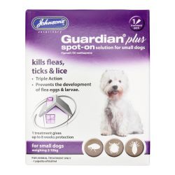 Johnson's Guard+ Spot on Sdog 1 Treatment - Case of 6
