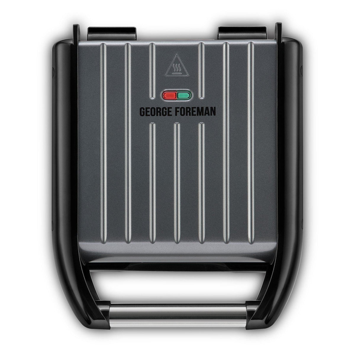 George Foreman Small Grey Steel Grill 25031 UK Plug