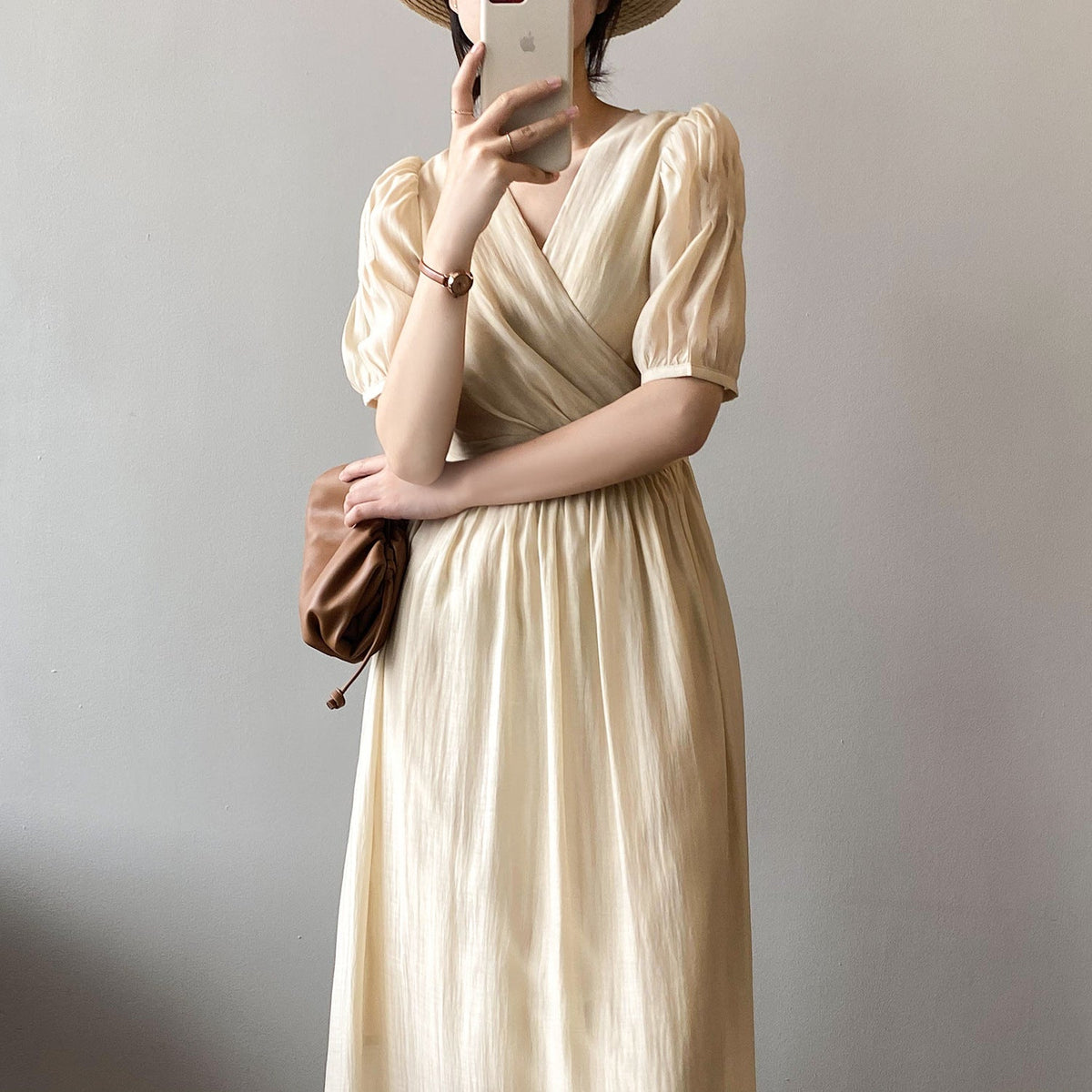 V-neck Dress Women Summer New Sweet Fairy