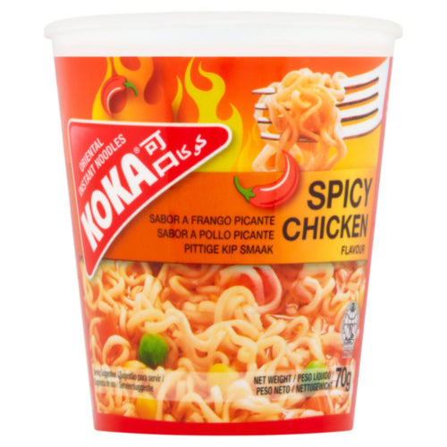 12 x Koka Topf Nudeln Würzige Hähnchen - 70G