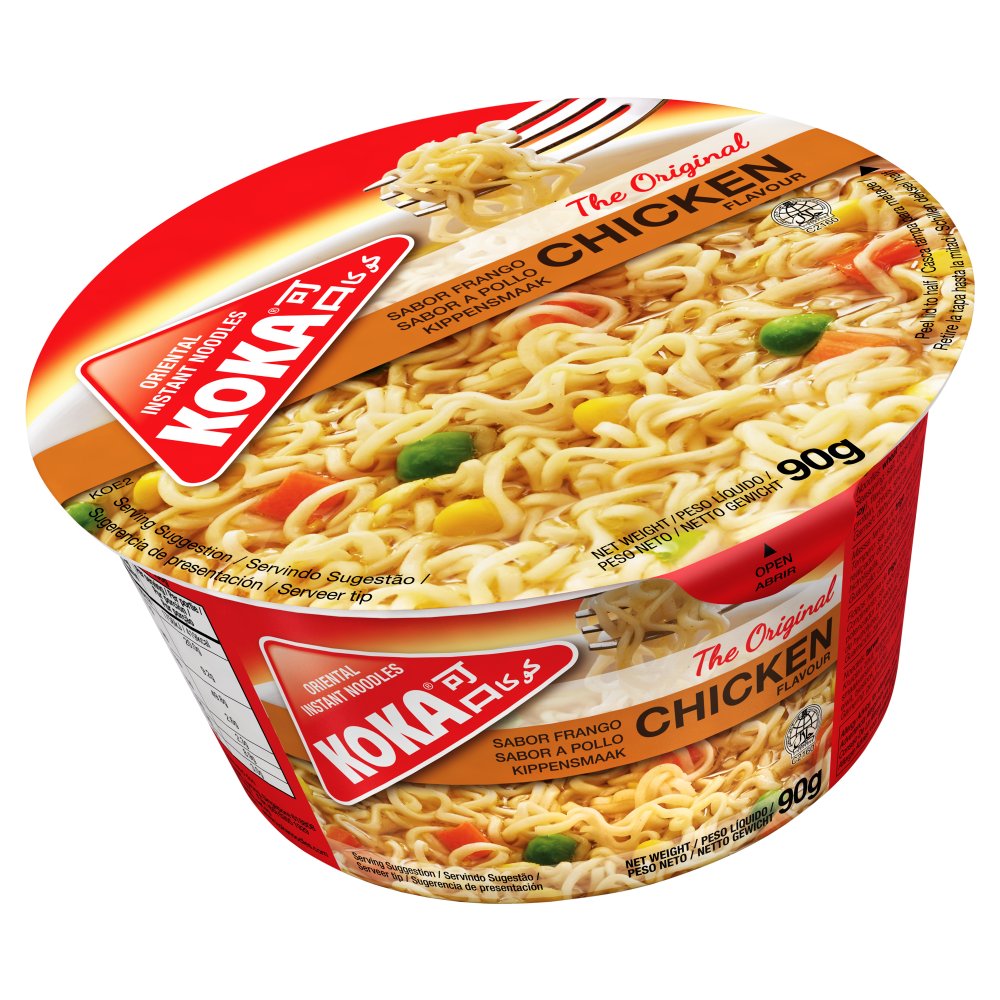 12 x Fideos Instantáneos Orientales Koka Sabor Pollo 90G